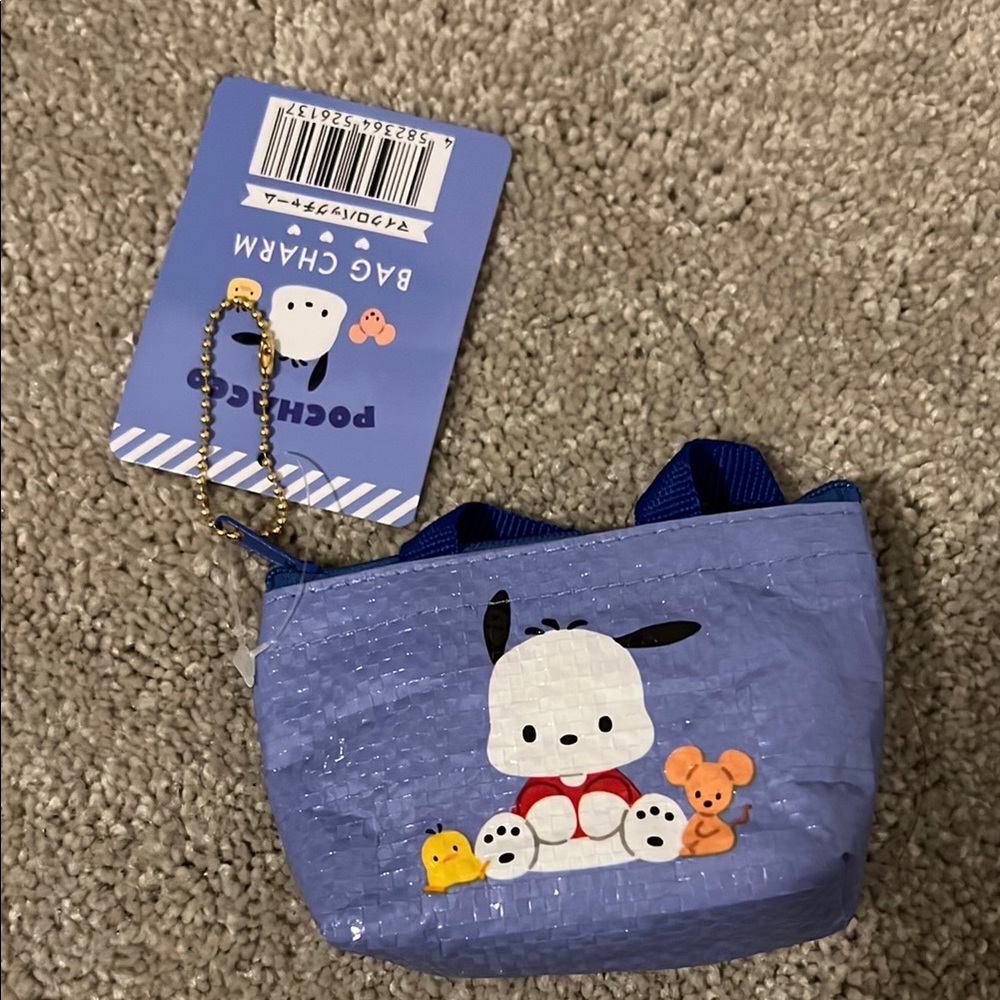 Sanrio Blue Cartoon Character Mini Tote Bag - Picture 2 of 2
